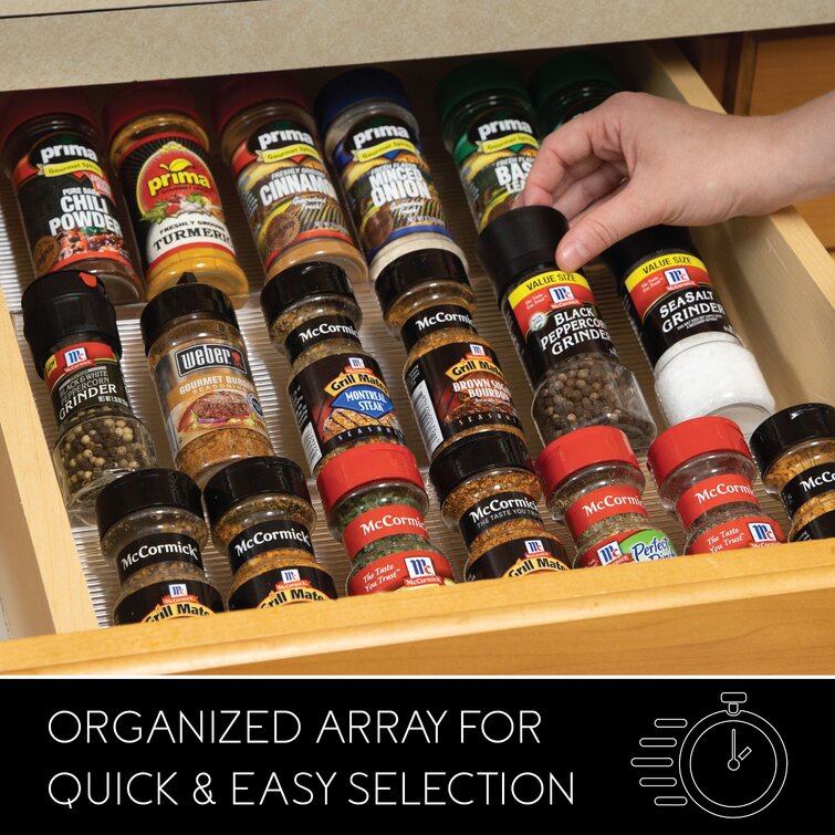 Cabinet System Spice Rack with Adjustable Racks